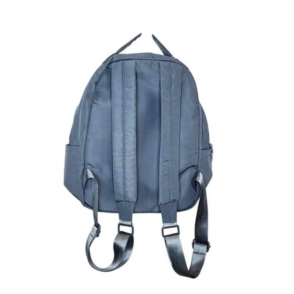 Urban Expressions Quilted‎ Fashion Backpack Blue Nylon Casual Chic Minimalist